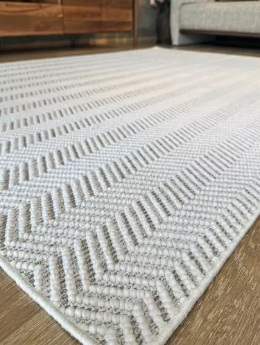 Nairobi Rug Zig Zag White